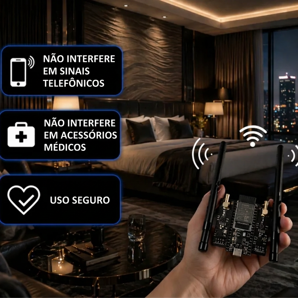 ONMIX CONTROL ao lado do cabo USB-C de recarga